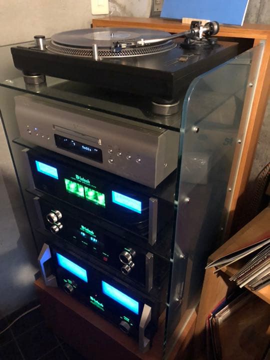 CDプレイヤー　レコード　棚　ラック特注品