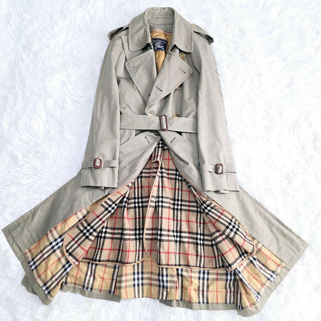 美品✨バーバリー トレンチコート ライナー付き ノバチェック
