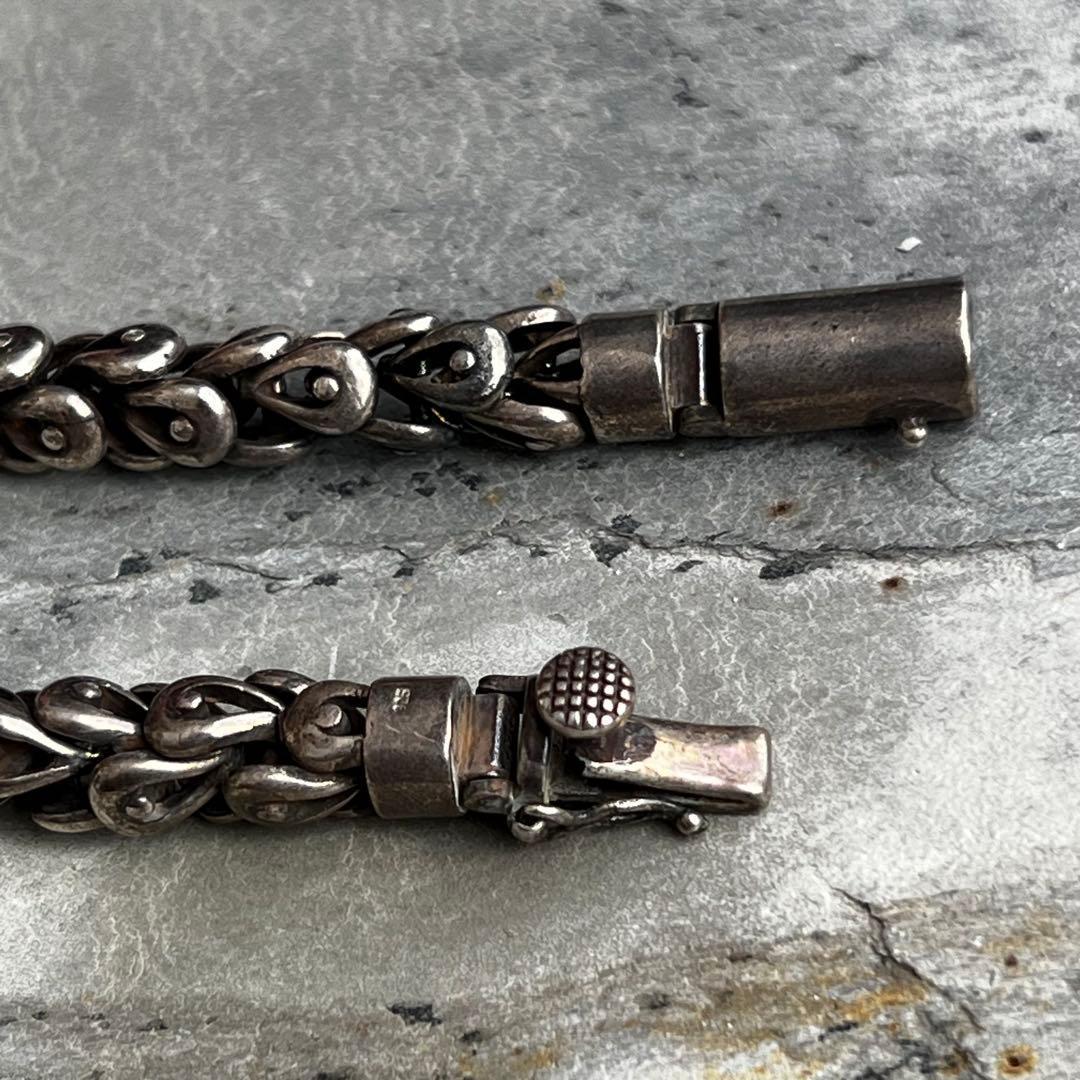 VINTAGE ヴィンテージ スケイル チェーン ブレスレット 鱗 バックル