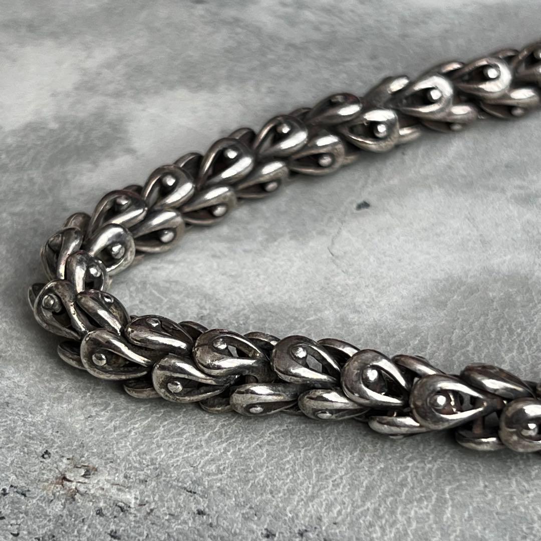 VINTAGE ヴィンテージ スケイル チェーン ブレスレット 鱗 バックル