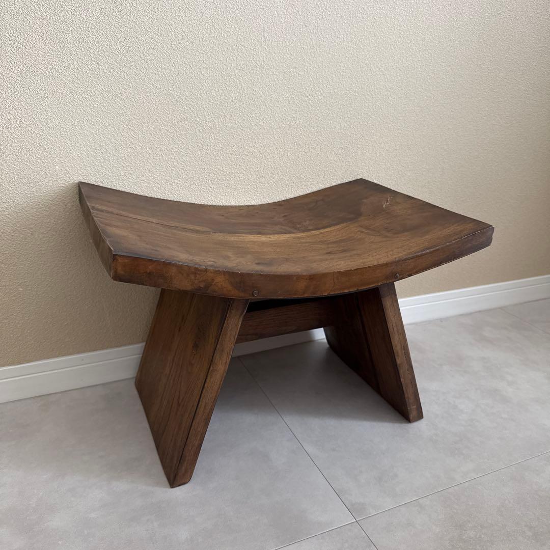 アンティーク木製スツール