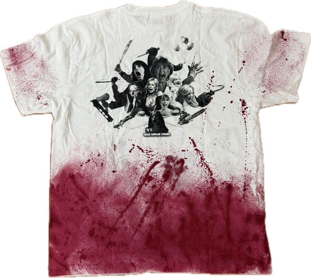 マッドマウスコミックLOVE HORROR TシャツXXL