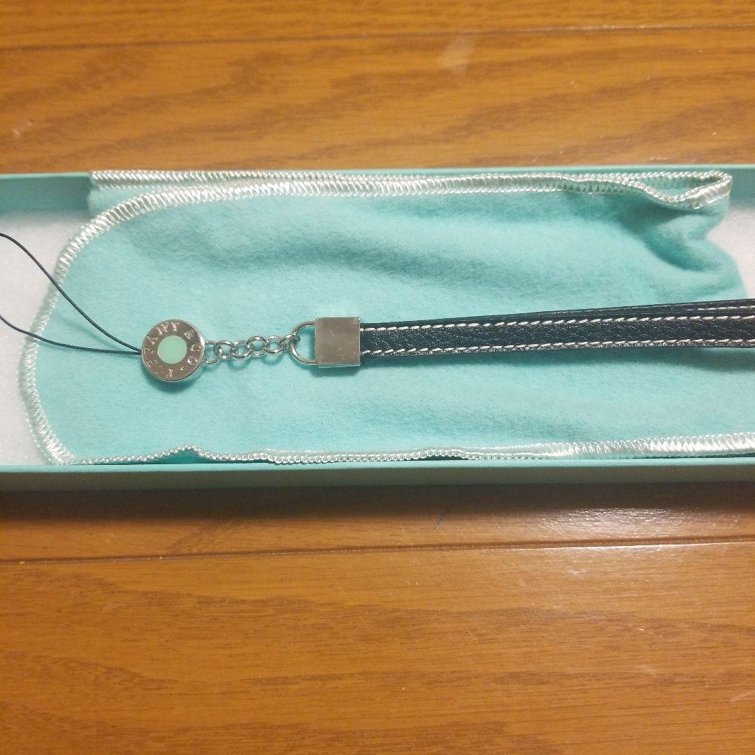 Tiffany & Co. ブラックレザー ストラップ