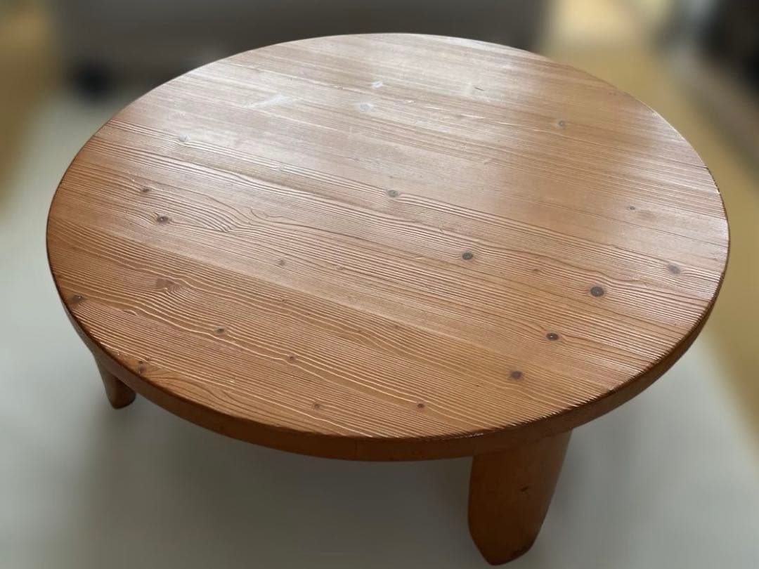 【引越しの為お値下げ】 ニトリ　天然木折り畳みテーブル ちゃぶ台　円卓