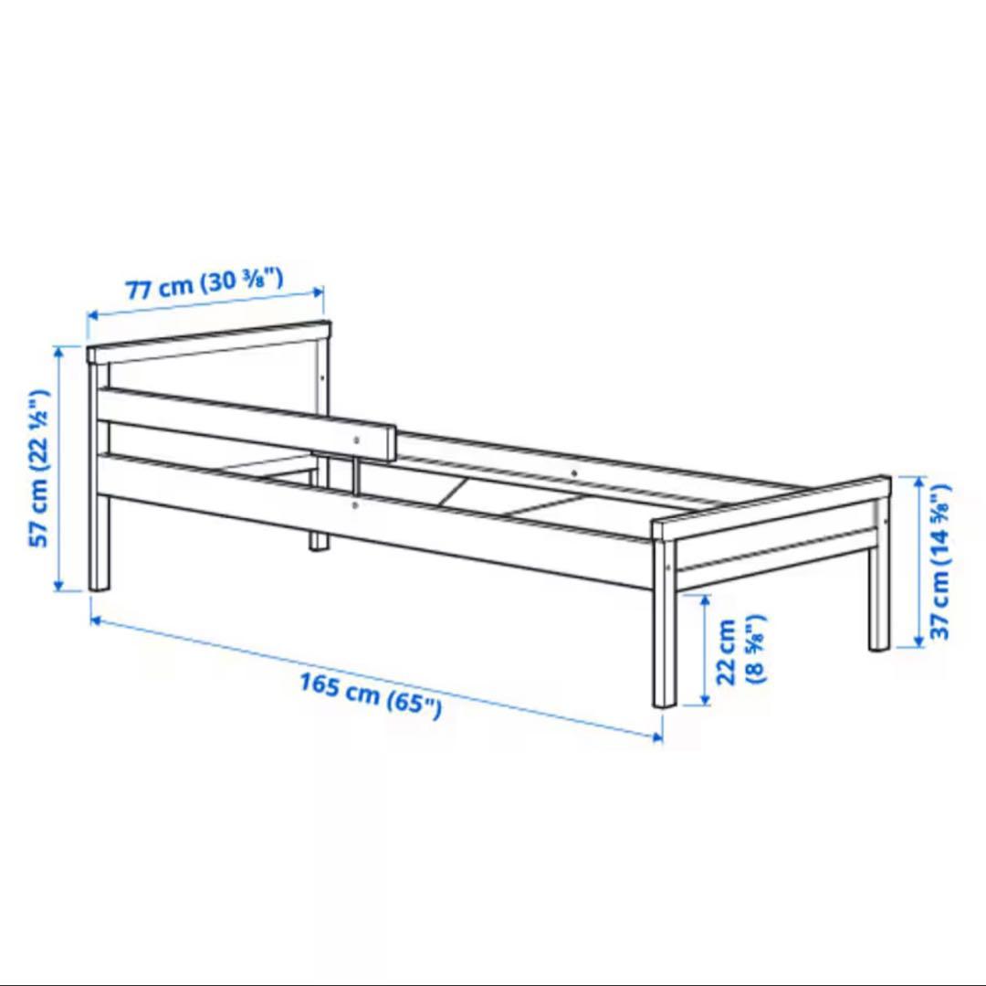 (メル様)【美品】IKEA スニーグラル マットレスつき