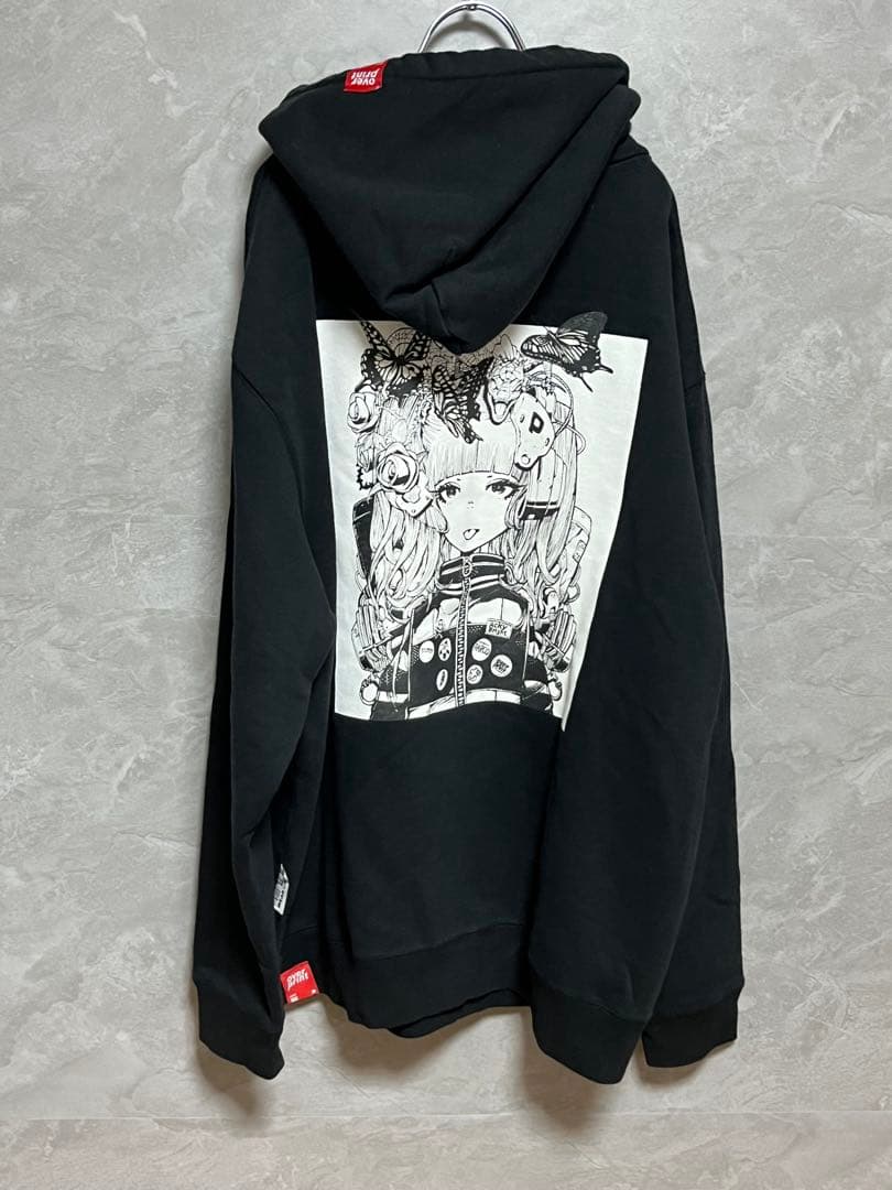 overprint × ackybrightコラボパーカー