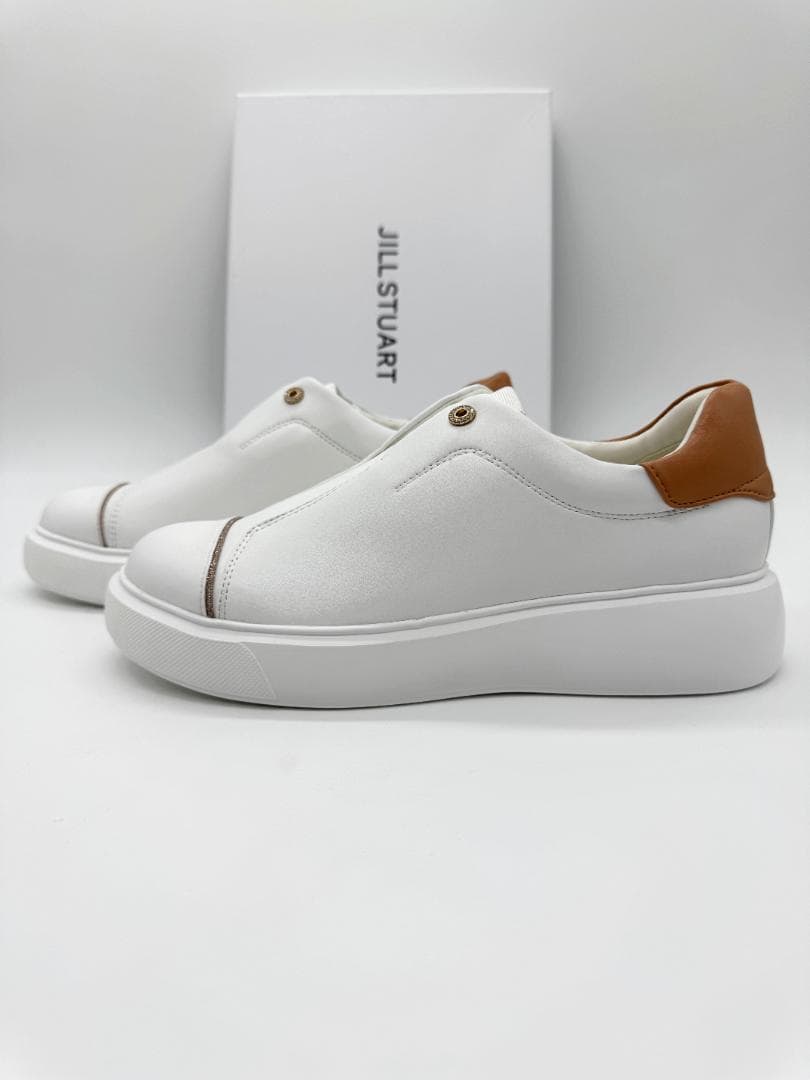 新品 ジルスチュアート 厚底 スニーカー ホワイト 24.0cm