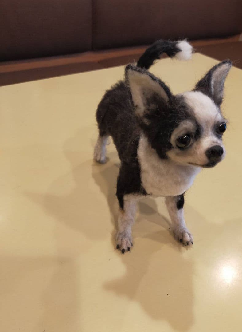 羊毛フェルト犬　エリー