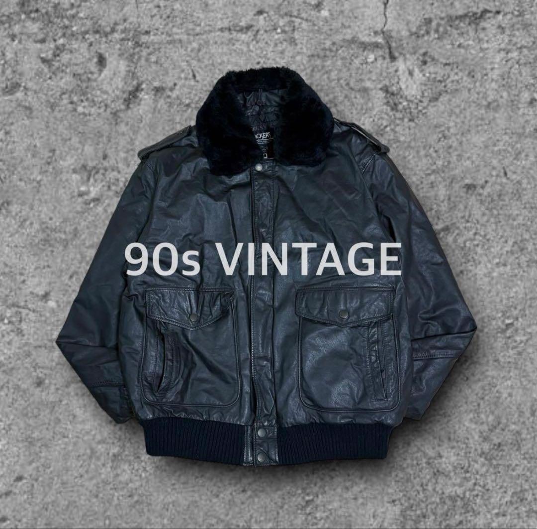 ジャケット・アウター 90s vintage flight jacket A-2 G-1 2way