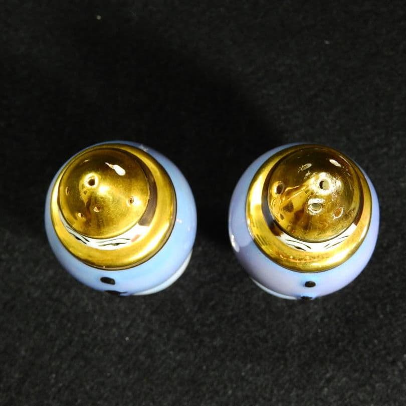 希少 オールドノリタケ ブルーラスター彩 コンディメントセット No.524