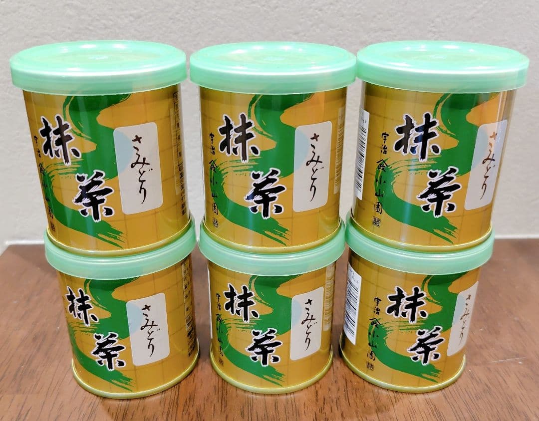山政小山園 抹茶 さみどり 30g缶 6缶セット。