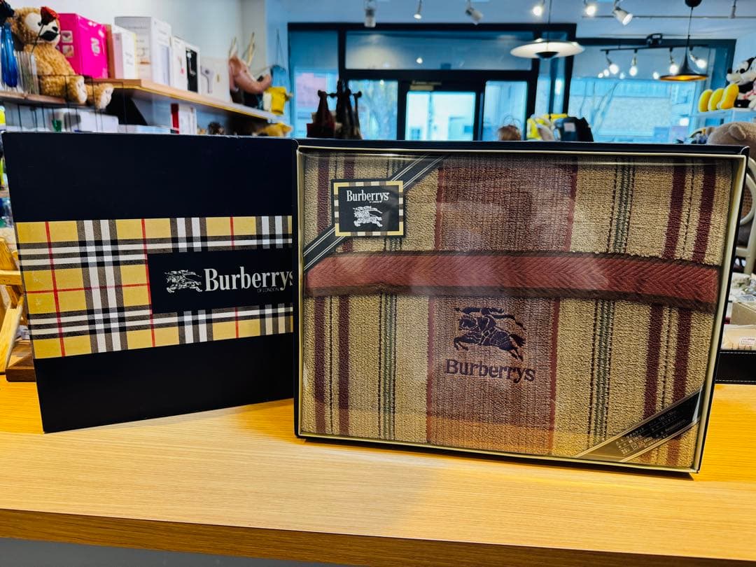 B8001【バーバリー】タオルケット エリオット 綿100 140×190