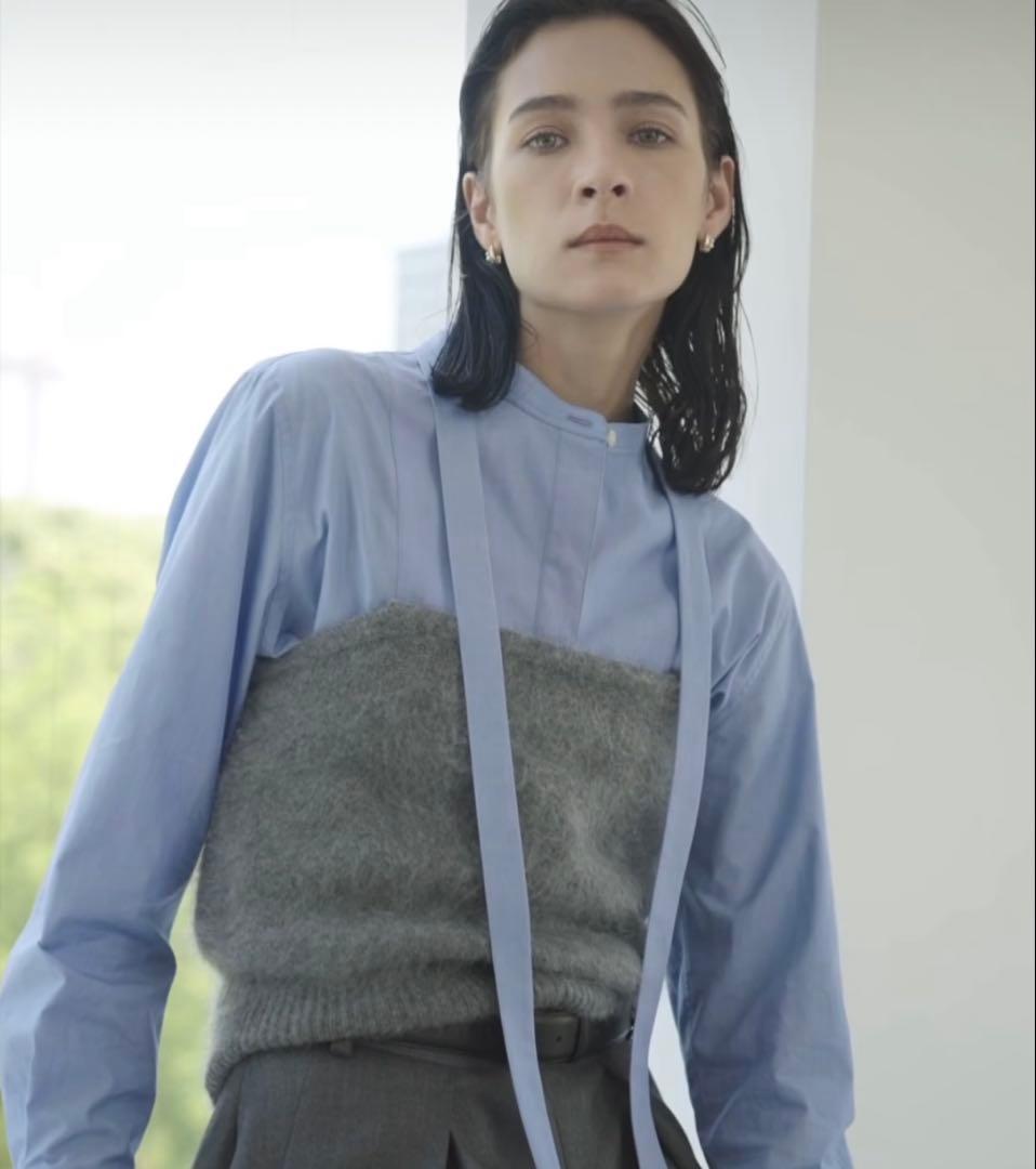 今季 ebure カシミアファーニット キャミソール 58300