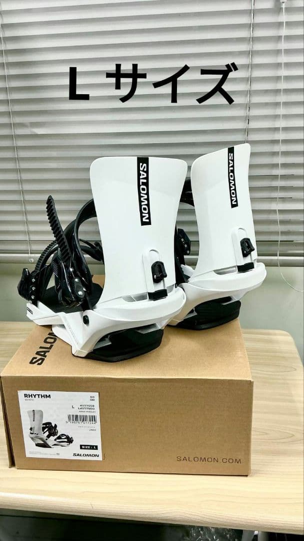 SALOMON RHYTHM スノーボードビンディング ホワイト/ブラック