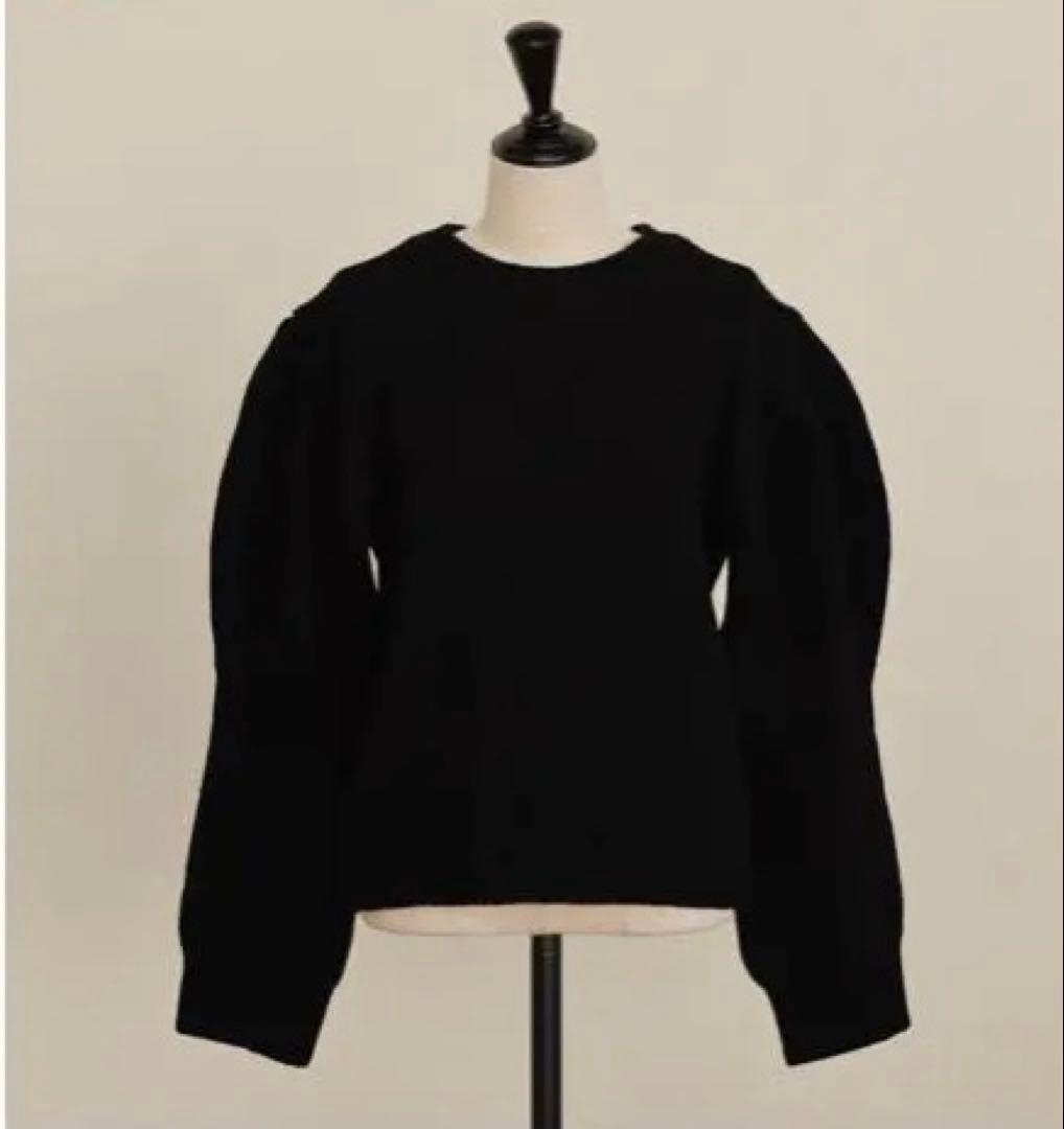 OHGA PUFF KNIT パフニット セーター ブラック 黒色