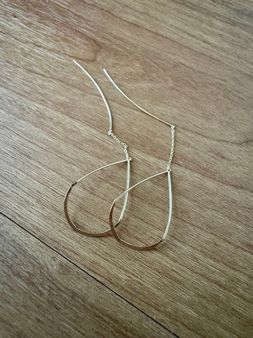 agete K10ピアス イエローゴールド