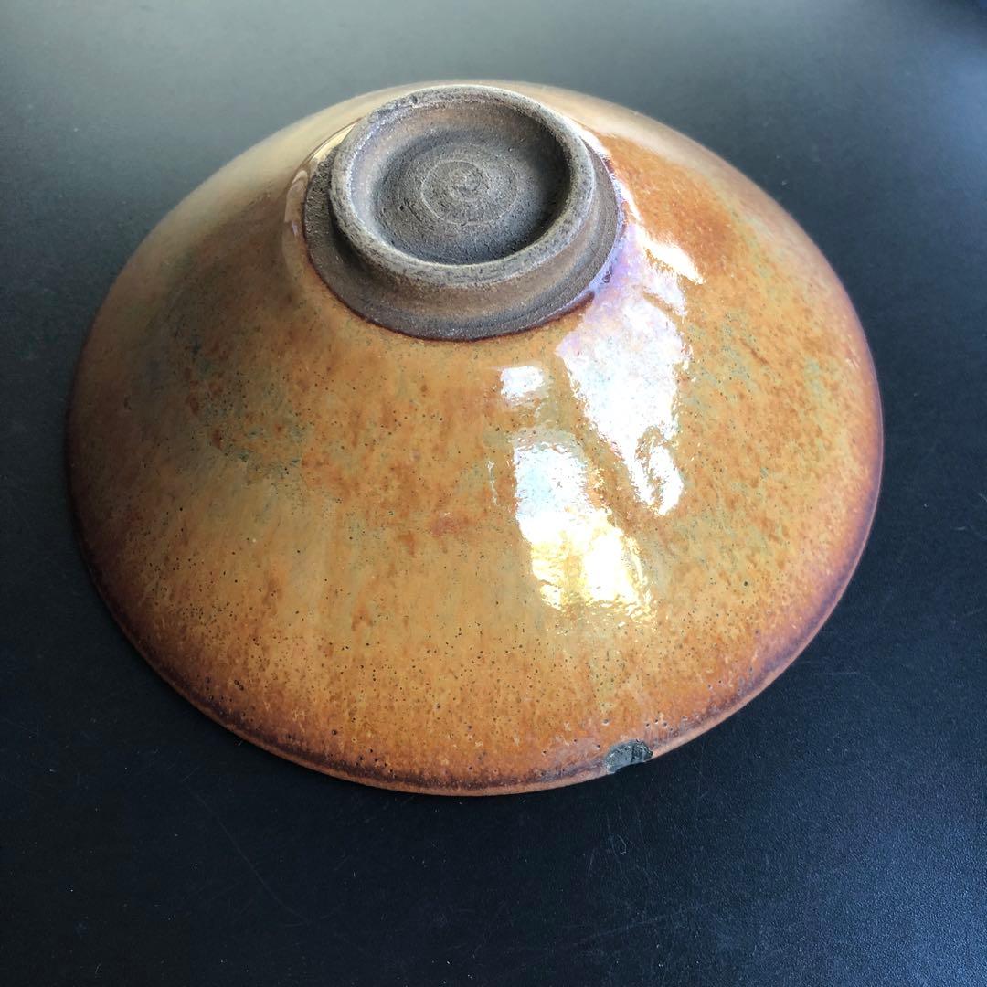 美しい古美術◼️蔵から美しい飴茶色の雰囲気のある抹茶茶碗が出て来ました。茶道具