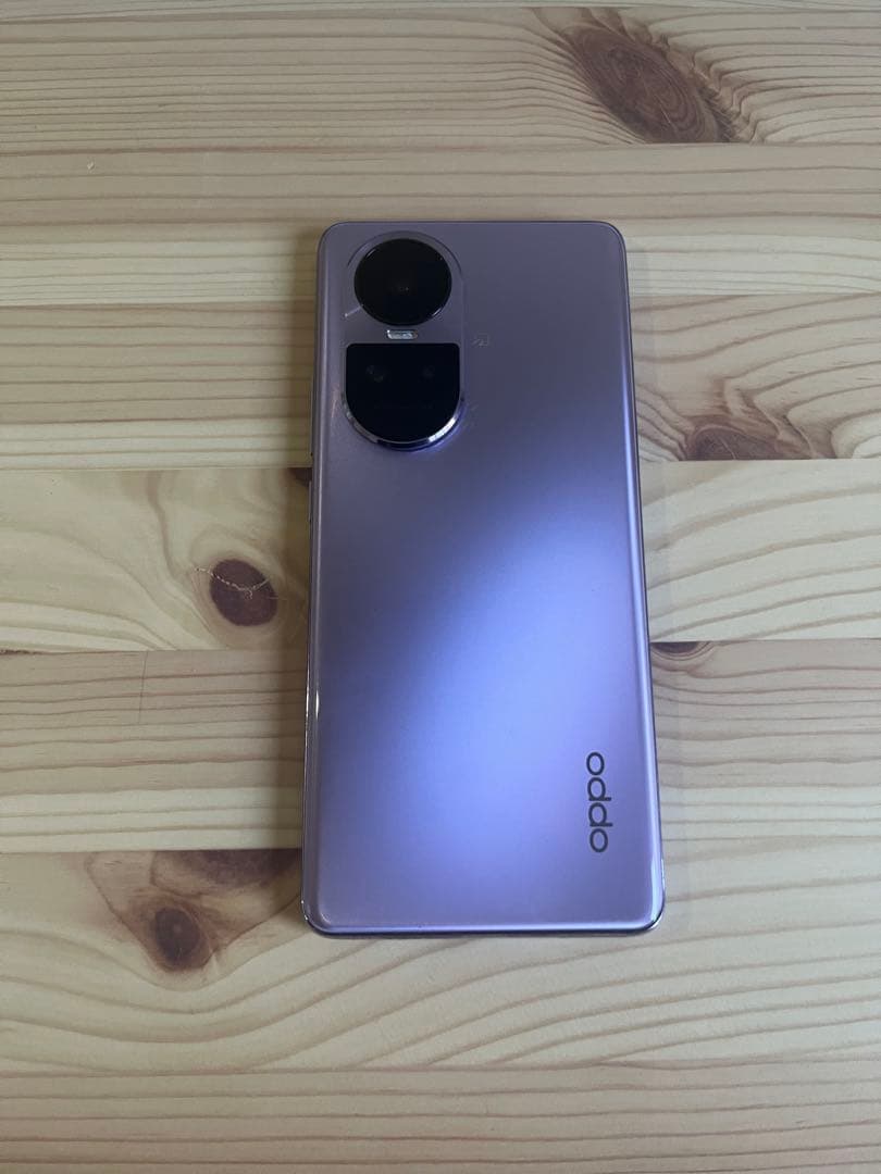 Oppo Reno 10pro5gスマートフォン パープル 本体