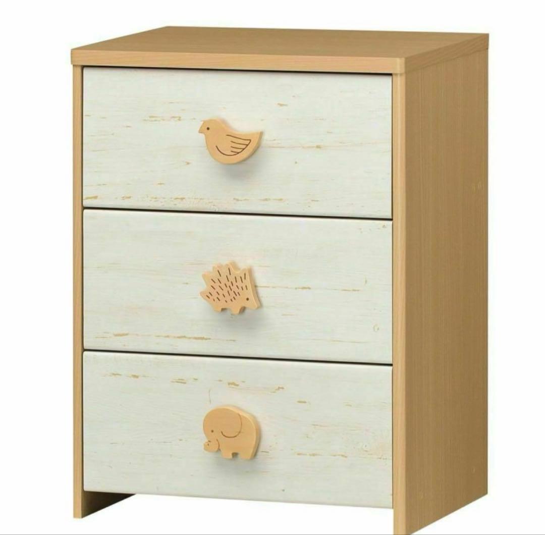 白井産業 キッズチェスト 幅57cm 高さ75cm LAK-7555H