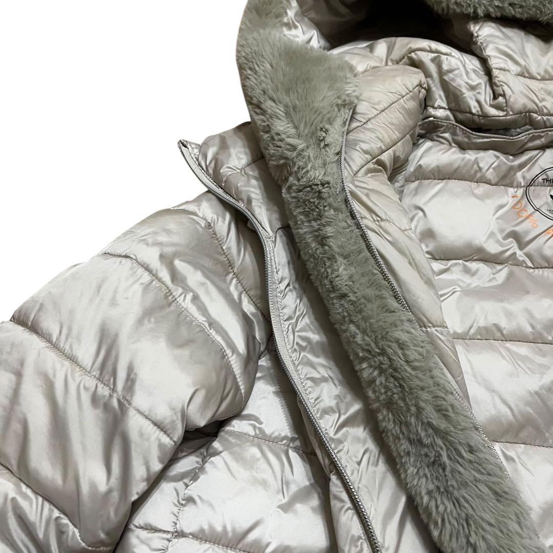 セーブザダック ダウンジャケット リバーシブル　ボア フルジップ