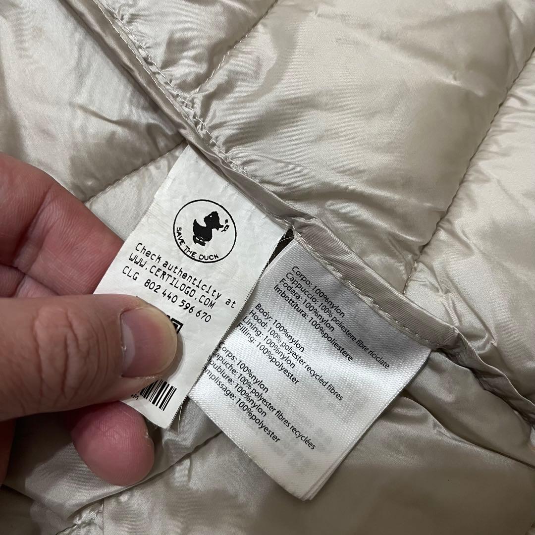 セーブザダック ダウンジャケット リバーシブル　ボア フルジップ