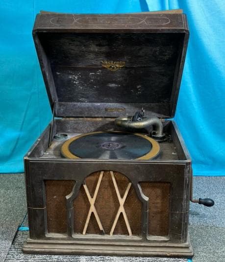 レトロ　VICTOR　蓄音機　アンティーク　レコード