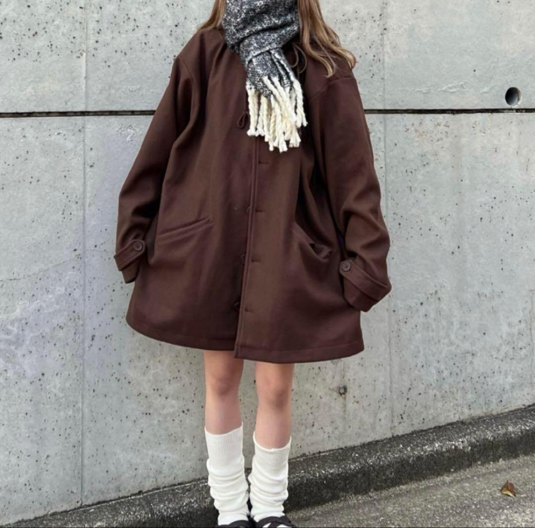 シーセムのオーバーサイズ ダッフルコート