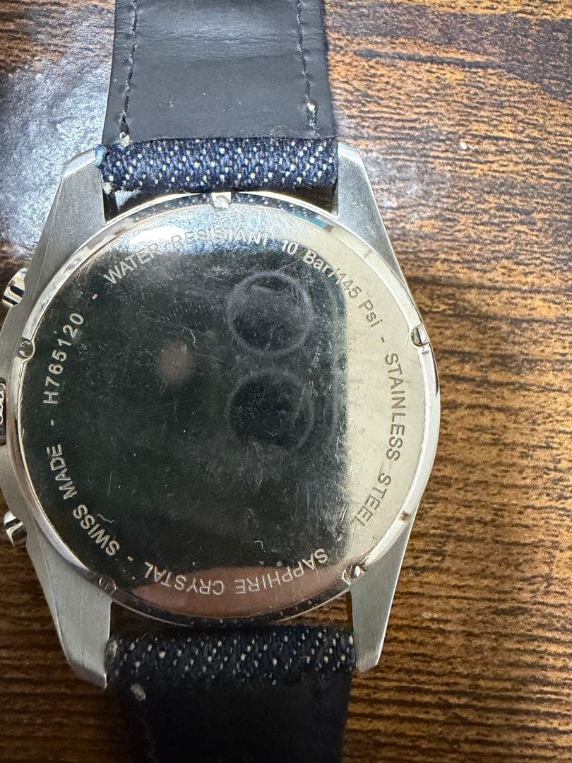 【ジャンク品】HAMILTON KHAKI クロノグラフ 腕時計