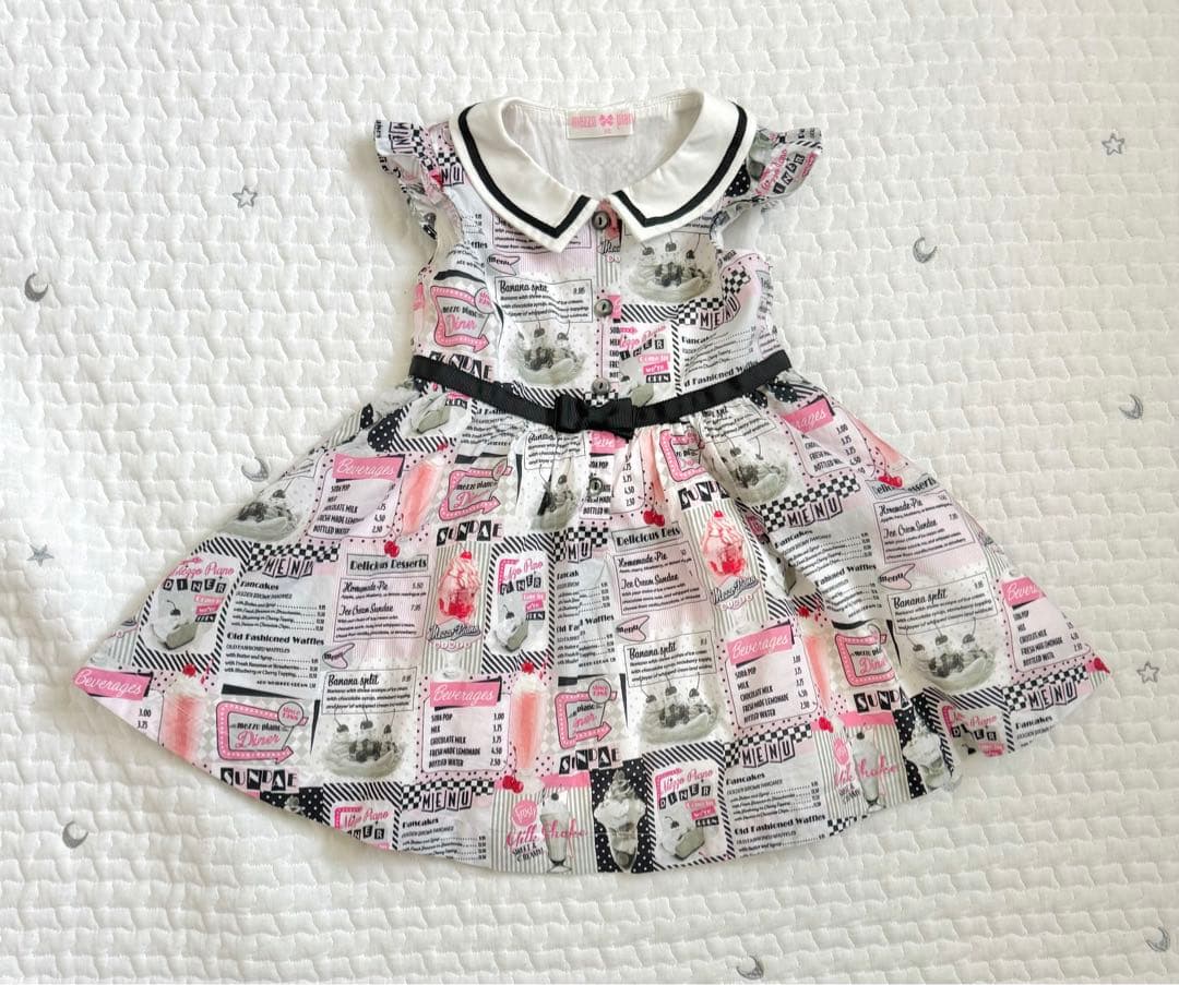 メゾピアノ　mezzo piano ダイナー　ワンピース