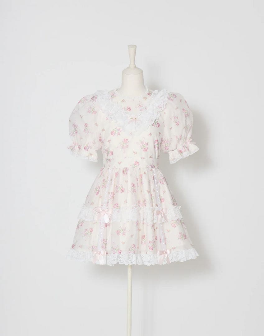 Ribbon rose garden onepiece／Fiorforte