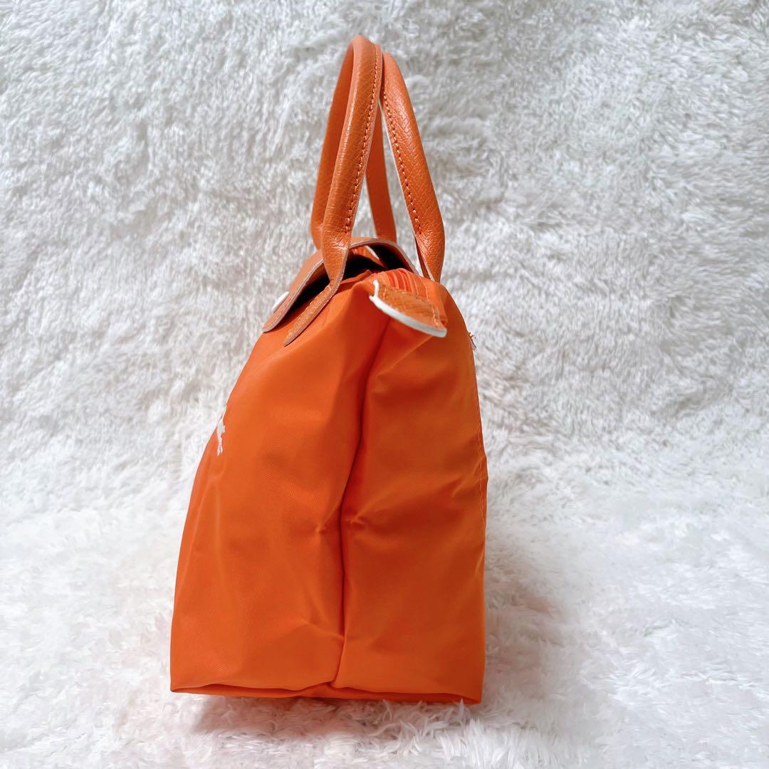 【春にピッタリ⭐︎】LONGCHAMP ロンシャントートオレンジ 極美品