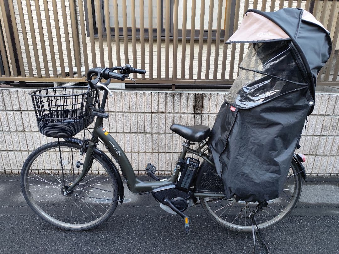 電動アシスト自転車 チャイルドシート付き OGKバスケット
