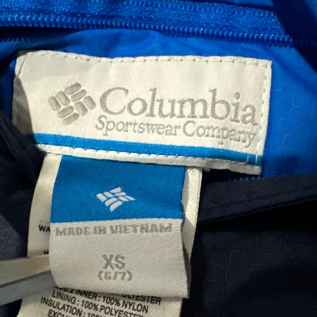 キッズ！Columbia 子ども用スキーウェア 青/黒120cm