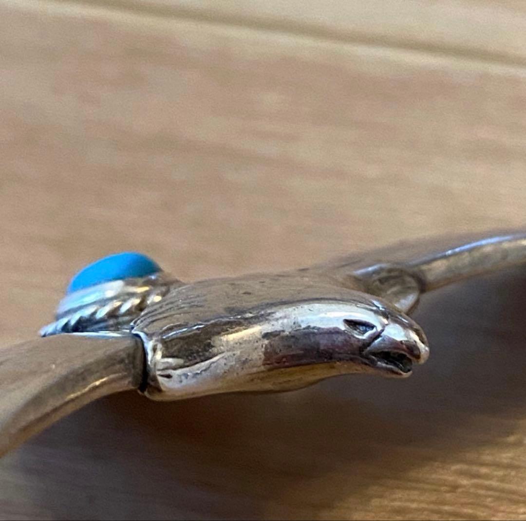 廃盤全銀銀縄ターコイズ付き大イーグル タディアンド キング