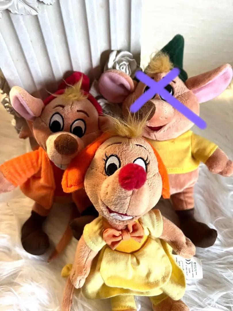 レア！美品　シンデレラ　ジャック　スージー　ぬいぐるみ