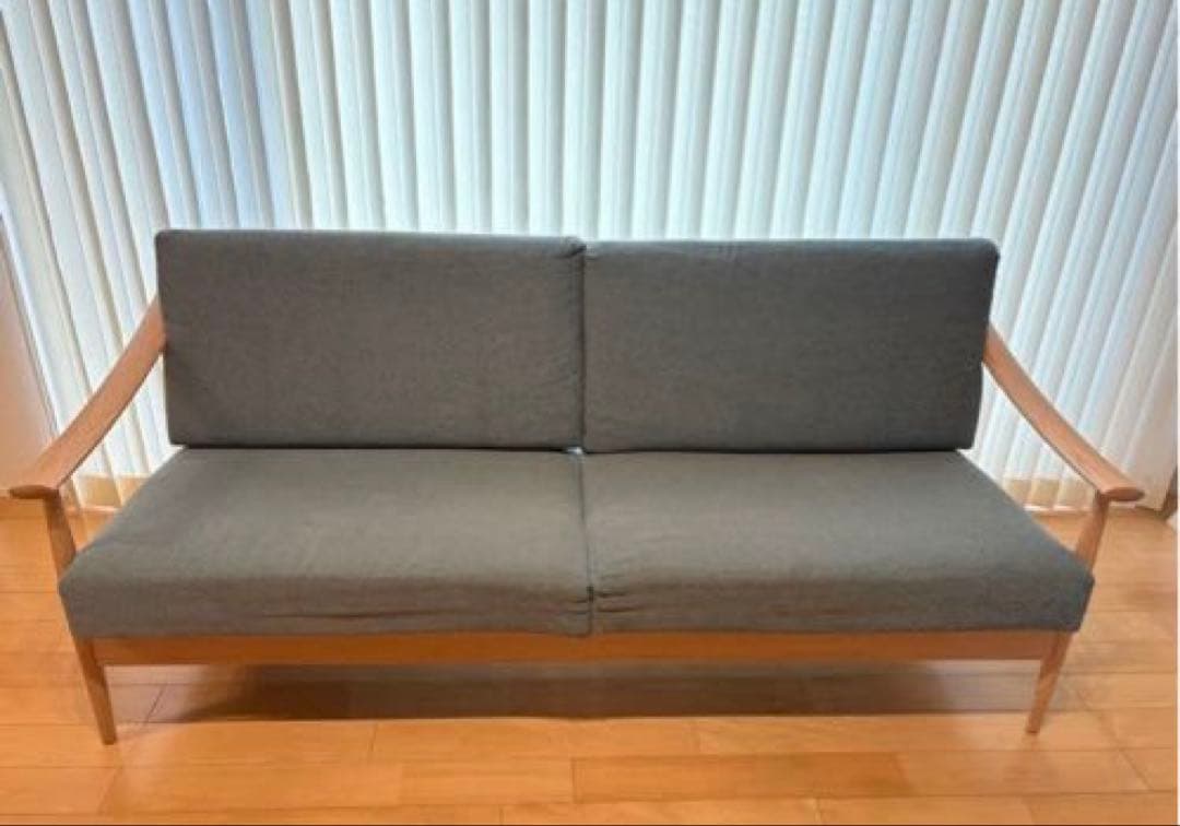 飛騨の家具　日進木工×TWO-ONE STYLE　3人掛けソファ『ブランカ』