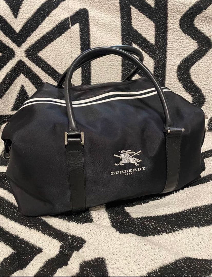 BURBERRY ボストンバッグ　ゴルフバッグ　ブラック
