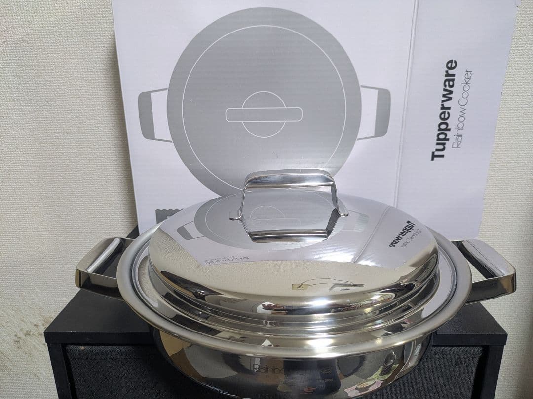 新品★レインボークッカーⅡ★26cm 両手鍋　浅鍋　タッパーウエア