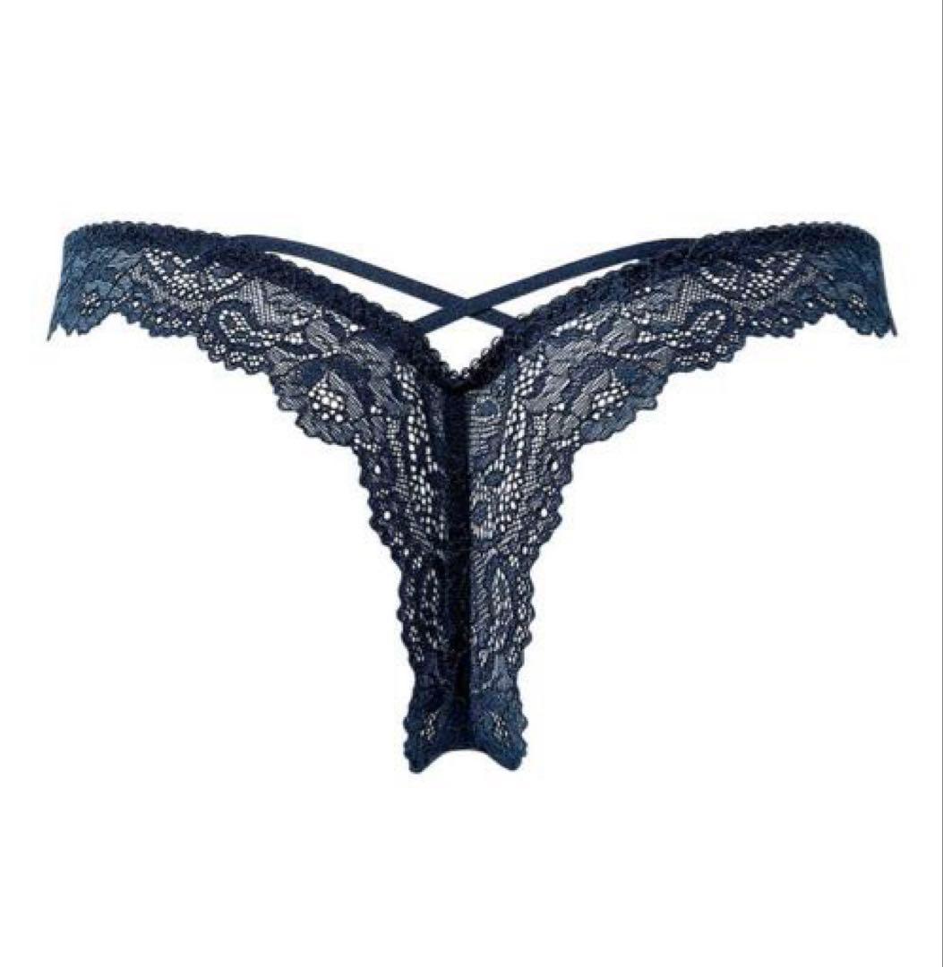 限定商品新作salute 新品未使用タグ付き 28グループ　ブラショーツセット紺