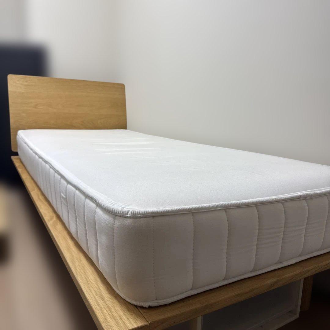 無印良品　木製スモールシングルベッドフレーム マットレス　セット