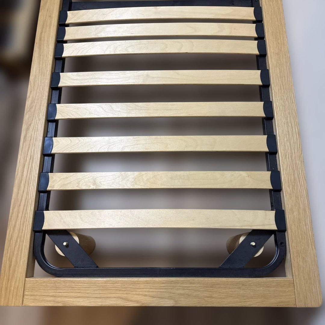 無印良品　木製スモールシングルベッドフレーム マットレス　セット