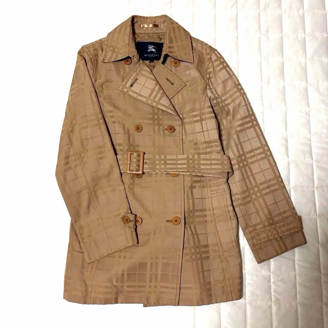 バーバリーロンドン　ノバチェック　トレンチコート　４０　L