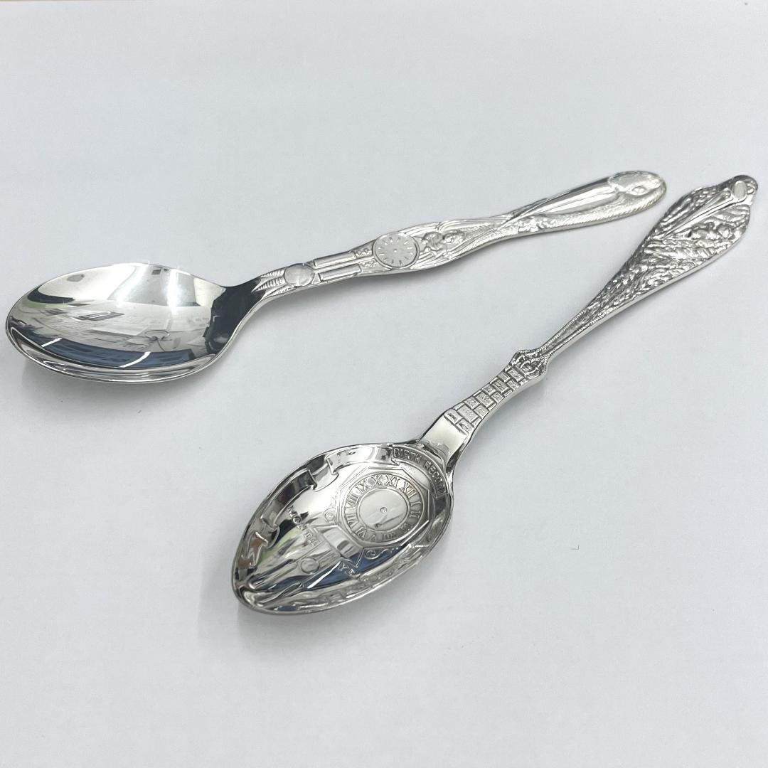 未使用 BIRTH RECORD バースレコード 銀製スプーン ２本