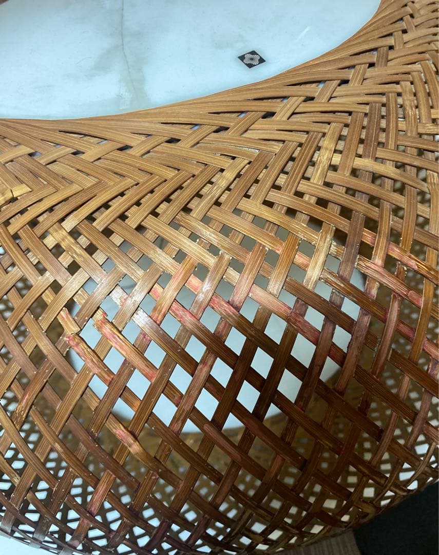 ヴィンテージ yamagiwa ヤマギワ　近藤昭作　3灯　竹のあかり