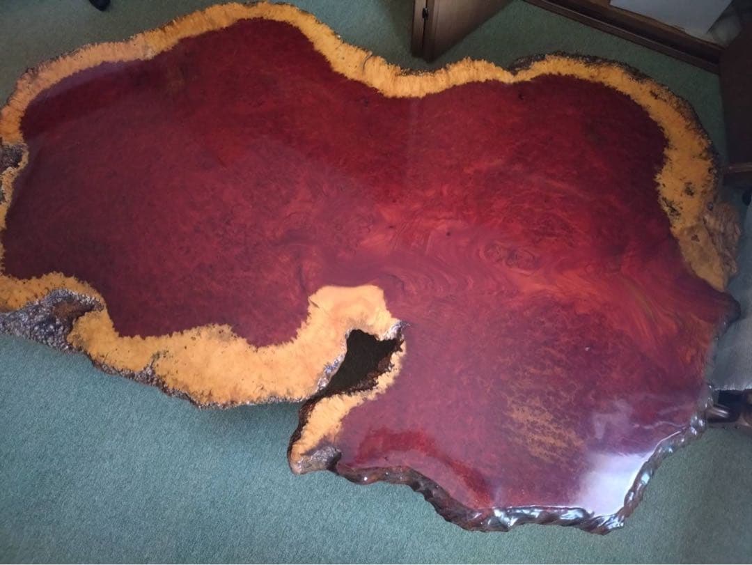 花梨 瘤 テーブル