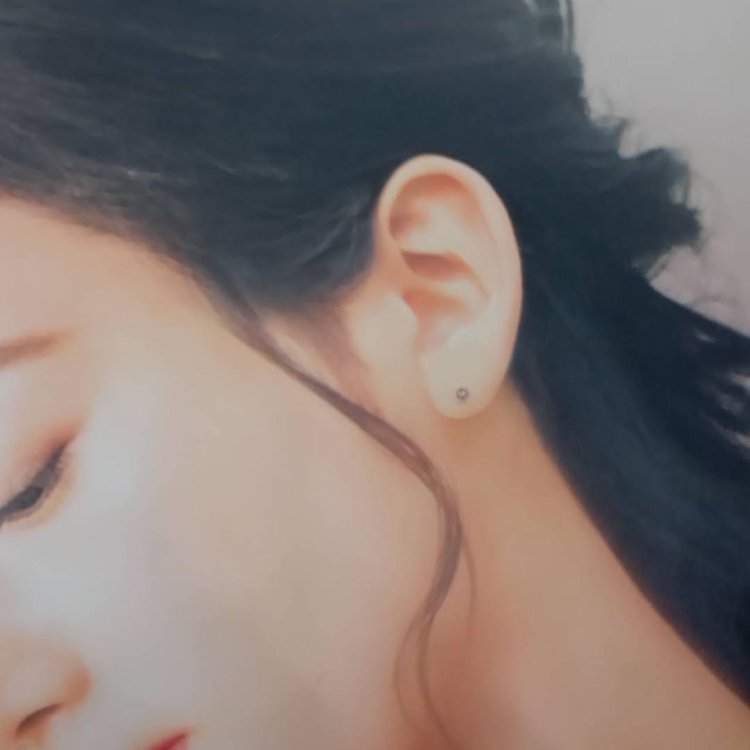 K18PG 天然ピンクダイヤモンドピアス0.05x2＝0.10ct 新品未使用品