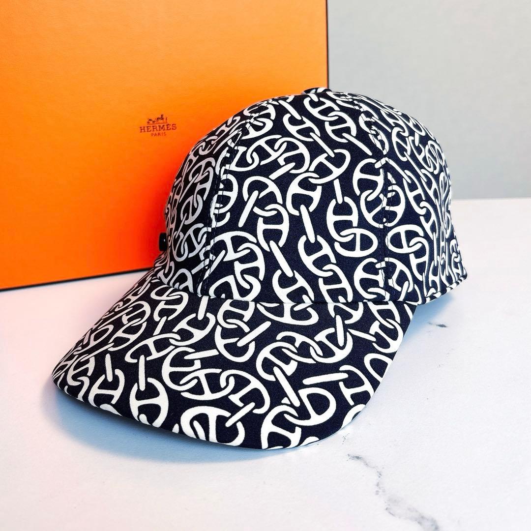 エルメス 　シェーヌダンクル　イロナ・ナウサ　 キャップ　Sサイズ
