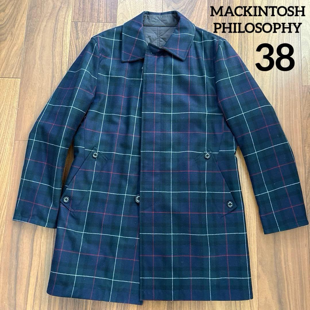 マッキントッシュフィロソフィー ステンカラーコート リバーシブル 38 メンズ