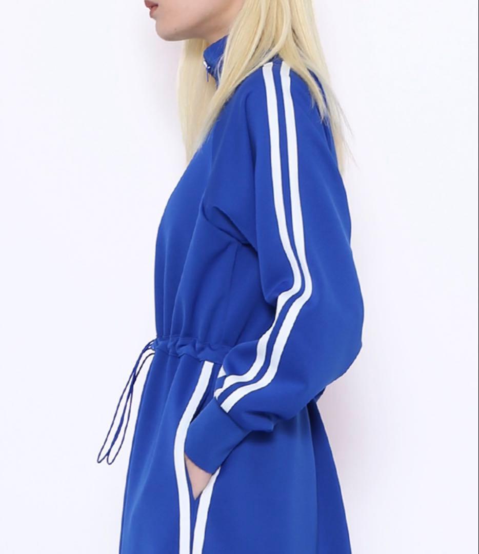 PUNYUS トラックジャージワンピ　ブルー