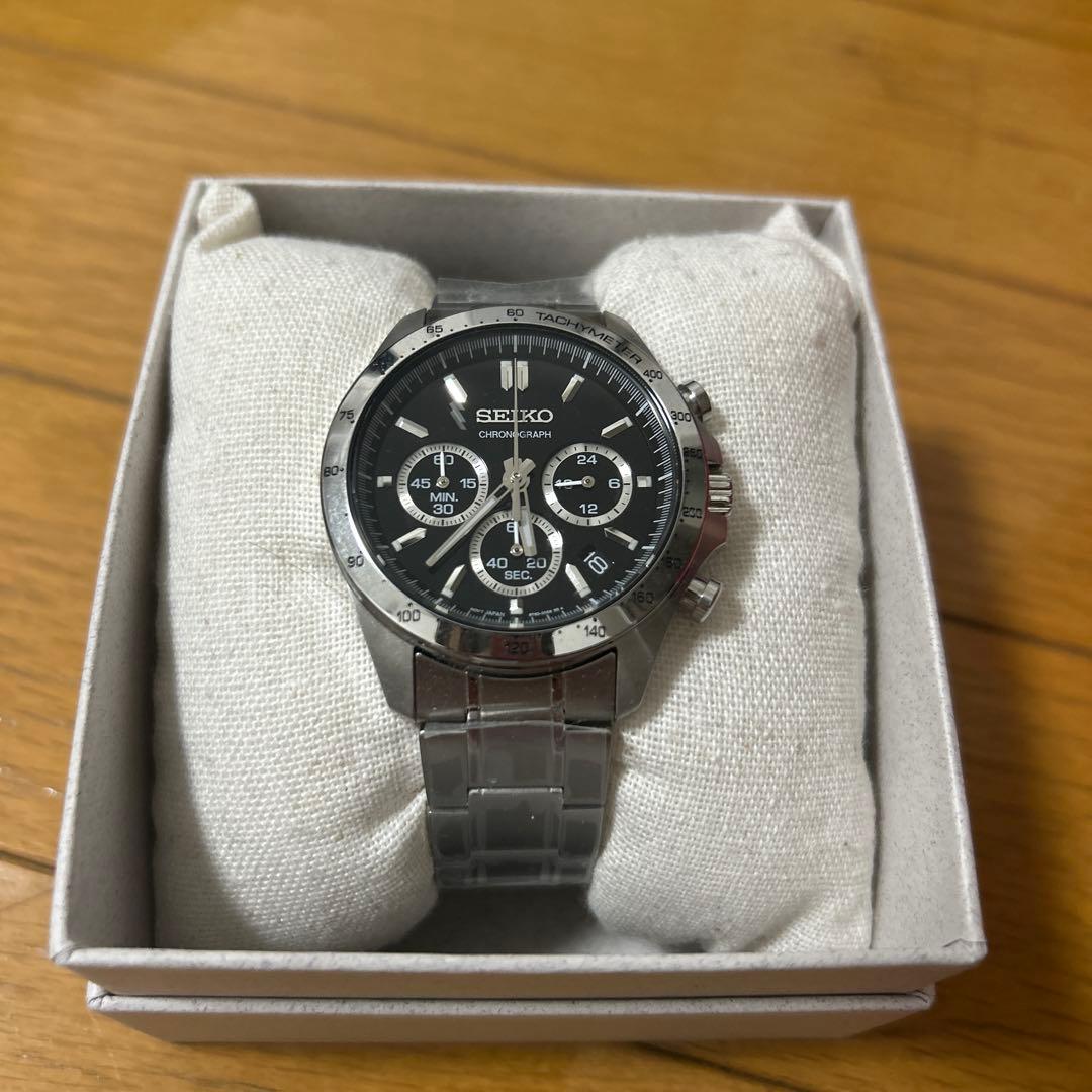 SEIKO クロノグラフ ブラック